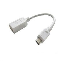 쇼핑센터 NTS Micro 5pin OTG 케이블 화이트 10CM, 본상품선택