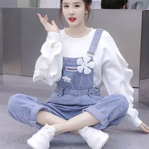 오버롤 데님 점퍼수트 멜빵바지 캐주얼 점퍼슈트 팬츠