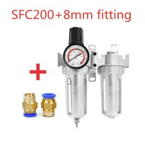 유수분리기 SFC2000 filter for Compressor Oil Water Separator Regulator Trap Airbrush Air Pressure Re, 03 SFC-400_04 pc8mm