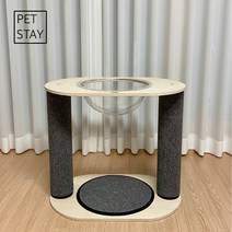 펫 스테이 투명해먹 캣타워, 1개, 그레이