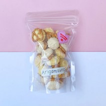 아리감성 수제머랭쿠키 지퍼팩형 500ml, 1개, 코코넛 프레첼 500ml