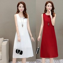 kirahosi 보일랑말랑 속치마 빅사이즈 슬림핏 쉬폰원피스 SH 571648626573