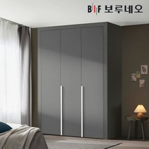 보루네오 10cm 링고 여닫이 작은방 붙박이장 5자 6자 7자, 다크그레이 10cm