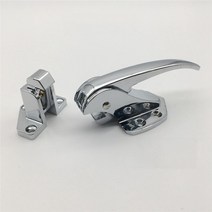 업소영 냉장고 손잡이 문고리 교체 아연 도어 핸들 잠금 스프링로드 풀 핸들 래치 오븐 냉동고 냉동고 도어락, L-B