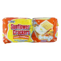 Sunflower Crackers Orange 27gx10 썬플라워 크래커 오렌지, 1개, 270g