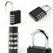 리시안제이 번호 자물쇠 철제 와이어락 자물쇠걸고리