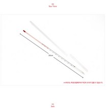 유리막대 표준 온도계 30CM 과학실 교재 걸이식 유아목욕