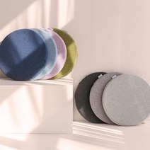 NEW 모세스 원형 방석 폴리폼 8컬러 사무실 벤치 의자 cool gray