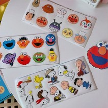 차이온 스누피 호빵맨 세서미 스트리트 PVC 데코 스티커