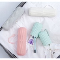 시우스토어 다용도 휴대용 칫솔 케이스 2종, 그린+아이보리, 2개