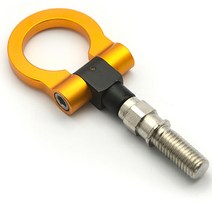 자동차 견인 고리 스트랩 차량 Racing tow towing hook auto trailer ring universal tow hook towing bars set for, 주황색