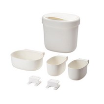 이케아 ÖNSKLIG 기저귀교환대수납통 4종 화이트, 1세트