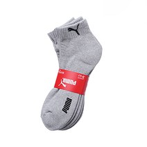 푸마 남성 스포츠 양말 이중 쿠션 6족