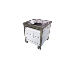 음식물 잔반 처리대 식당 뷔페 식품 처리기 싱크대, 상세이페이지 참고, 자동차 포함 70x70x80 정사각형 입공식