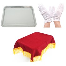 커팅식용품 테이프컷팅 금장가위 오색테이프, 컷팅5인세트