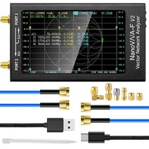 공구 Nanovna-F V2 벡터 네트워크 분석기 50Khz-3Ghz 안테나 HF 4.3 인치 포함, 01 Black