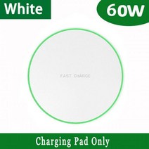 삼성 갤럭시 Z Fold45G 용 Qi 무선 충전기 60W 인덕션 고속 충전 패드 S22 울트라 OPPOi Find N 아이폰, 02 White