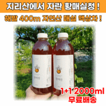 지리산 산골 제철 황매실청 1+1 2000ml
