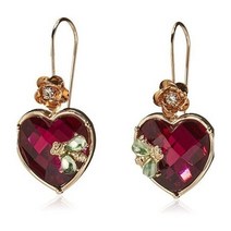 미국 판매자 Betsey Johnson 스톤 하트 드롭 귀걸이