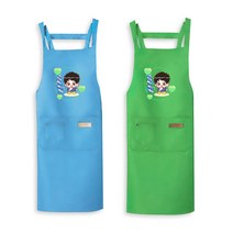 정동원 커스텀 4종(4색) 캐릭터 앞치마 소장용 선물용, 그린