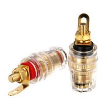바인딩포스트 1개 4mm 바나나플러그 바나나짹 바나나단자 Socket Connector Binding Post for Amplifier Speaker Terminal, 샷시용 1개