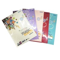 삼원 매직터치 머메이드 칼라용지 A4용지 180g 10매입 엠보색지 칼라수입지 아트지, M20 빨강색