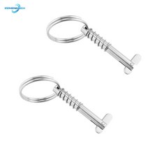 보트 용 6.3mm 퀵 릴리스 핀 Bimini 탑 데크 힌지 316 스테인레스 스틸 해양 하드웨어 액세서리 조선 2 피스, [02] 76mm