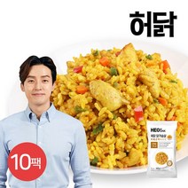 [KT알파쇼핑][허닭] 닭가슴살 카레 곤약 볶음밥 250g 10팩, 소