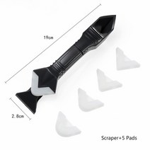 DIY 3 In 1 실란트 앵글 스크레이퍼 실리콘 흙손 그라우트 코크 코너 리무버 도구 건설 장식, [01] 녹색 보라색