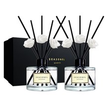 시즈넬 블랙라벨 선물세트 디퓨저 미니로즈 200ml x 2세트, 맥놀리아향