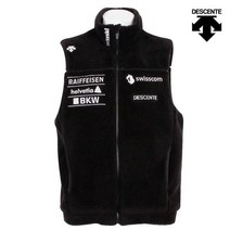 데상트 데상트조끼 KQF SM323SVE91-BLK 스위스 스키팀 셰르파 플리스 베스트