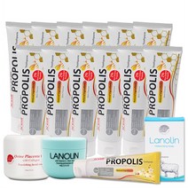 Hi Well Propolis 2% Toothpaste 뉴질랜드 하이웰 프로폴리스 2% 치약 100g 12팩, 치약 + 콜라겐 크림