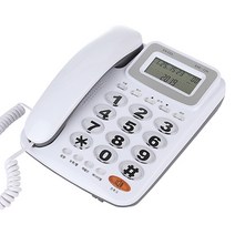 ASE-720 심플한 화이트 빅버튼 발신자표시 유선전화기