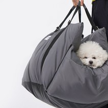 개과천선 루퐁 카시트 강아지 차량용 애견 카시트 소형견 중형견 대형견 고양이, 다크 레드