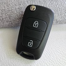 포터2 리모컨 폴딩키 스마트키 무지 케이스, 포터2 중간무지 좌측밀링(PCB없음)