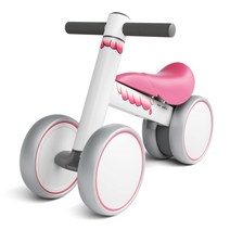 XJD 삼륜차 1세-3세 Mini Bike 챌린지 자전거 유아용 자전거 아기 자전거 어린이 놀이기구 1세 생일 선물 (핑크 날개)