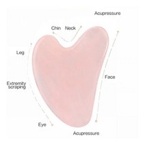 피부 홈케어 얼굴 리프팅 마사지 기구 기계 페이셜 구아샤 롤러 플라스틱 더블 헤드 구아슈 스크레이퍼 스파 침술 과샤 보드 스킨 케어 도구 뷰티 헬스 미용 관리, A