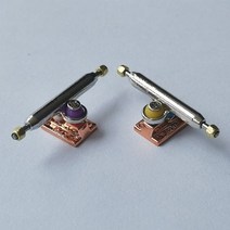 핑거보드 기물 스케이파크 우드 손가락 미니 트랙 스케이트 보드 전문 완구 용 34mm 지판 트럭 단일 축, 거꾸로 된 금