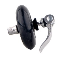 퀵 릴리스 이지 휠 롤러 마운트 보조 접이식 자전거 부품, 7cm, PU, 은