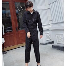 couyor 커플룩 개성 점프슈트 재킷 세트 캐주얼 카고 점프슈트 9부 팬츠