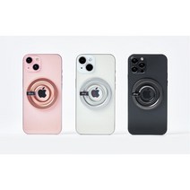 억스 아이링 M2 맥세이프 휴대폰 스마트링 핸드폰 거치대 당일발송, 실버, 1개