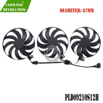 그래픽카드 팬 수리 부품 그래픽 카드 cf9010u12d pld09210s12h dc12v for asus tuf rtx 3060 rtx 3060 ti rtx 3070 rtx, 세트