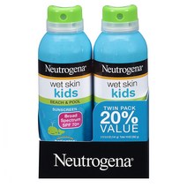Neutrogena Wet Skin Kids Sunscreen Spray SPF 70 뉴트로지나 웻 스킨 키즈 선 스프레이 5oz(141g) 2개, 1개