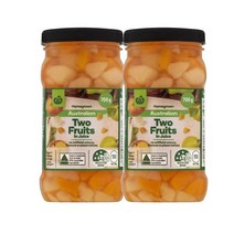 울월스 호주 Woolworths Two Fruits In Juice 주스에 담긴 두가지 과일 통조림 700g, 2팩