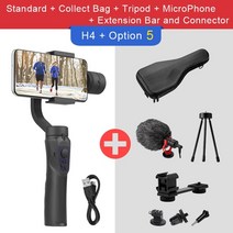 스마트폰 블루투 짐벌 안정기쎌카봉 스마트 폰 액션 카메라 용 핸드 헬드 3 축 gopro 비디오 녹화 용 흔들림 방지 셀카 스틱 삼각대, 협력사, 옵션 5