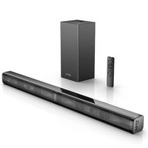 사운드바벽걸이 크리에이티브스피커 5.1채널 ultimea 100w tv soundbar with subwoofer 블루투스 스피커 tv deep bass 3d 스테레오 서라운드, 타피오 v, 미국 플러그