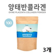 양태반 가루 분말 호주산양태반 플라센타 저분자 콜라겐 펩타이드 먹는태반 단백질보충제 여성갱년기 효능, 3개, 100g 1팩