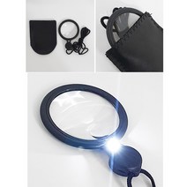 목줄 LED 돋보기 휴대용 목걸이 확대경 노안