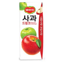 칠성 탕비실 손님대접 가족간식 델몬트 드링크 사과 주스 과즙음료 과일주스 생과일 190ML 48개, 5세트
