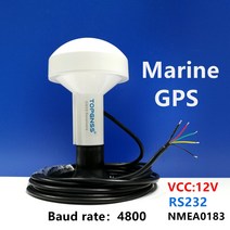 해양 선박 GPS 수신기 안테나 모듈 NMEA 0183 전송 속도 4800 DIY 커넥터 전압 12V RS232 프로토콜, 한개옵션1, 한개옵션0